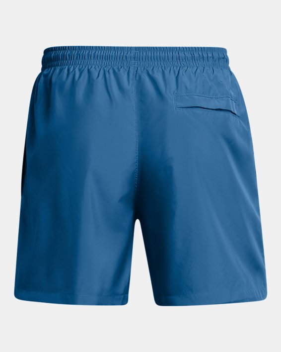 男士UA Essential排球短褲 in Blue image number 5